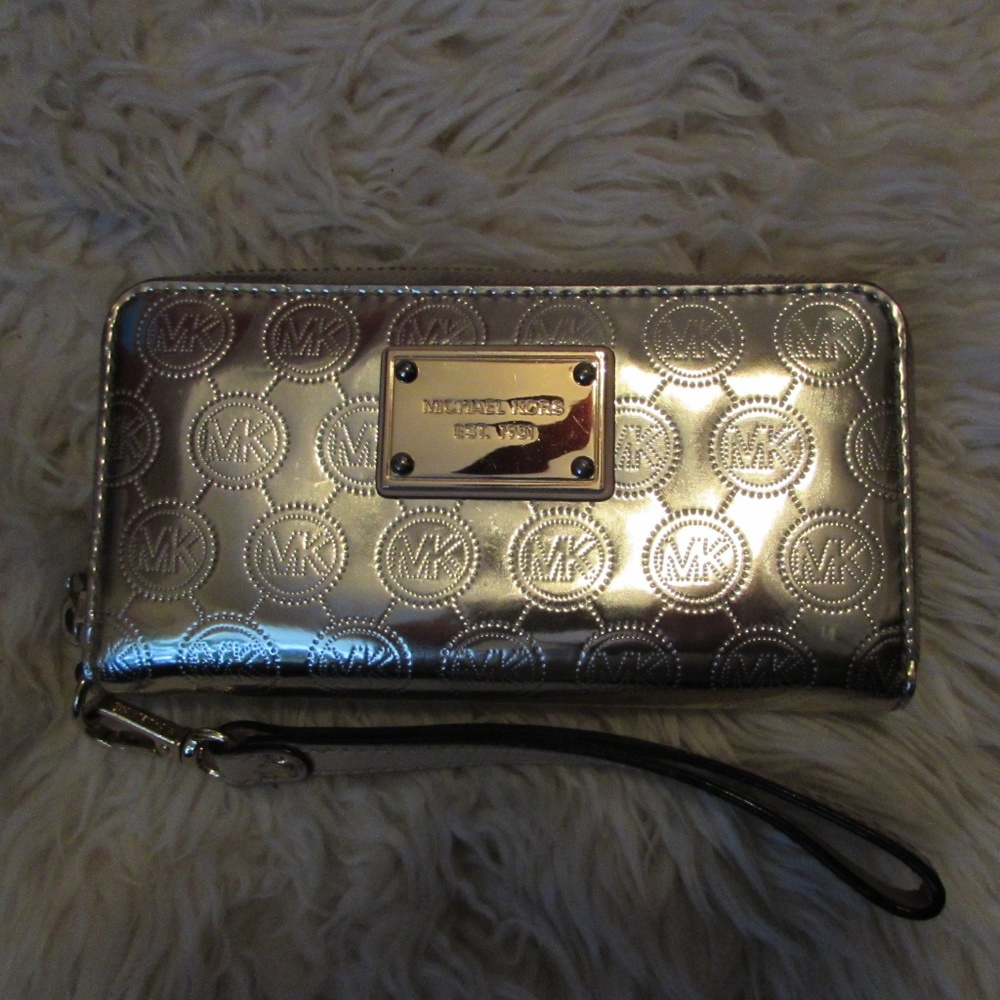 Michael Kors Gold Clutch